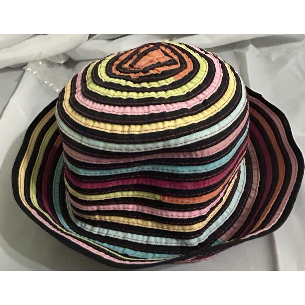 Sun-N-Sand  Woman’s Beach fishing gardening outdoor Rainbow Colors Bucket Hat - Picture 6 of 10